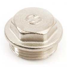 General Fittings Заглушка латунна 1/2" ЗР Нікель (260040N040000A)