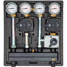 Meibes Насосная группа KOMBIMIX без насосов, 1 смесительный и 1 прямой контуры (UK/MK), с сервомотором, DN20