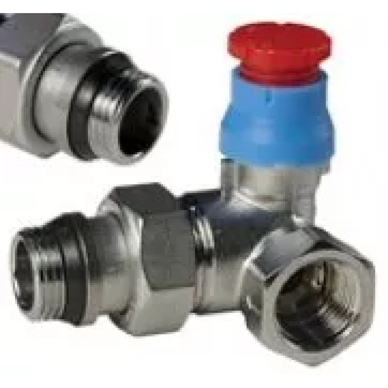 Giacomini Кутовий термостатичний клапан 2-площинний, розмір 3/8 "x 3/8" - прав. (R403X062)