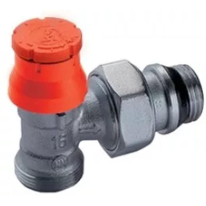 Giacomini Кутовий термостатичний клапан з зовн. різьб. і попереднім налаштуванням розмір 3/8 "x 16 (R411PX232)