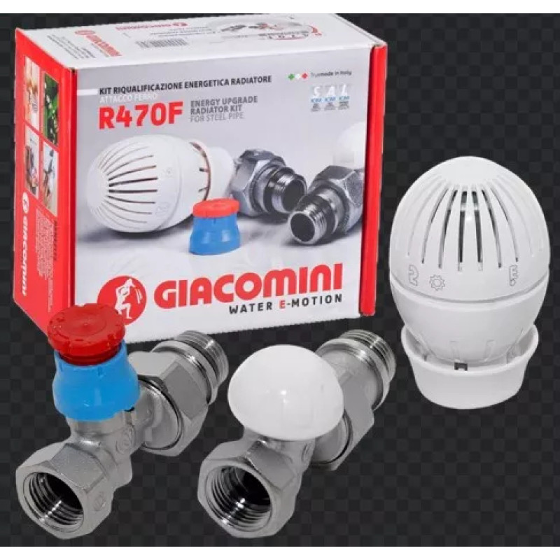 Giacomini Комплект термостатичний, розмір 3/8 "- прям. (R470FX012)