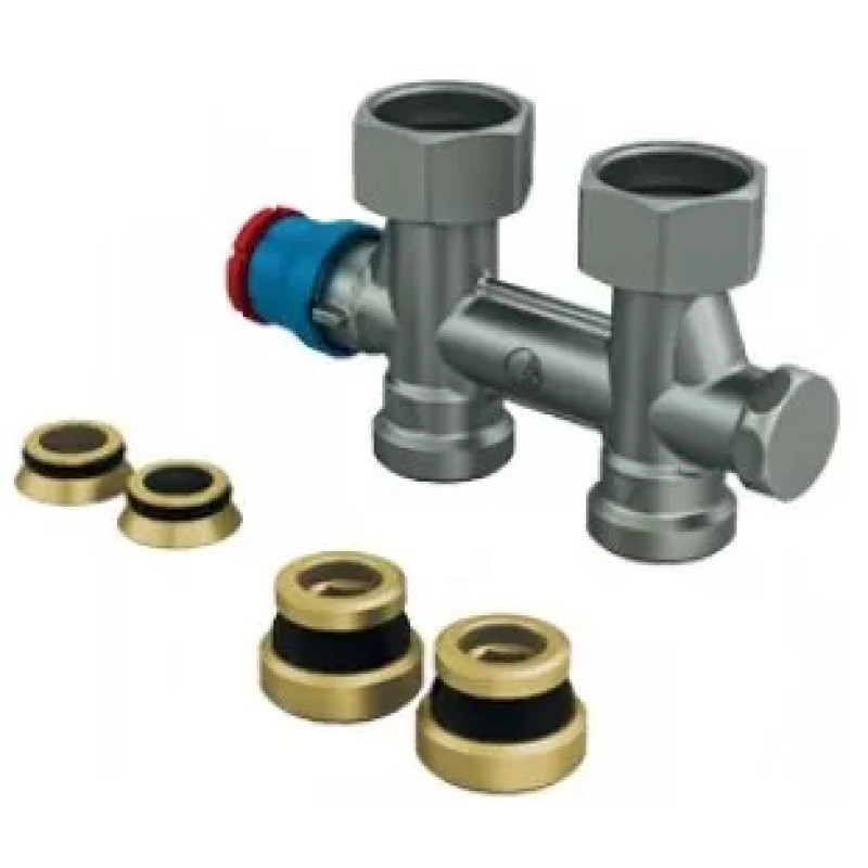 Giacomini Вузол нижнього підключення прямий термостатичний, розмір 3/4 "F x 3/4" E (R385TX013)