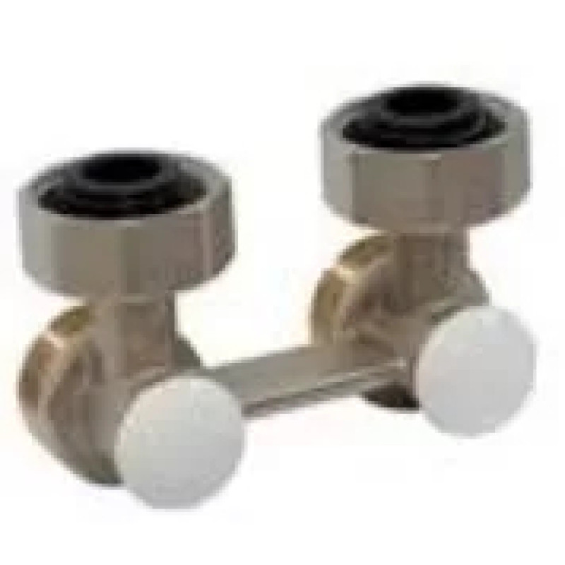 Giacomini Вузол нижнього підключення кутовий компактний, для двотрубних систем, розмір 3/4 "F x 3/4" E (R388LX002)