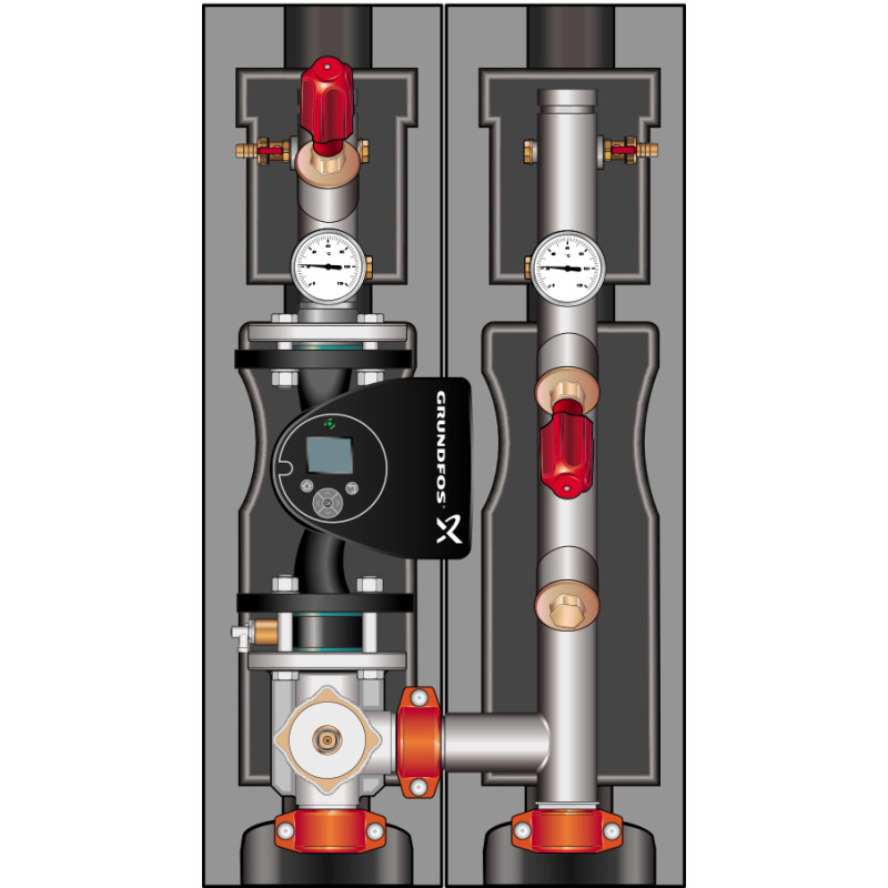Meibes Насосна група FL-MK 2" Victaulic з насосом Grundfos MAGNA 3 50-100 F (MEIH-66548.21)