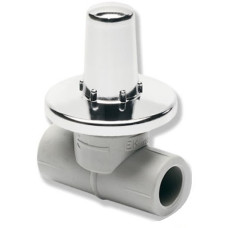 Wavin Вентиль під штукатурку прохідний з мет. кришкою 20мм (SVEPLK020X)