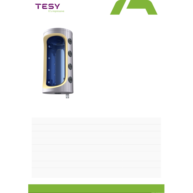 TESY Буферная емкость для тепловых сасов EV 80 46