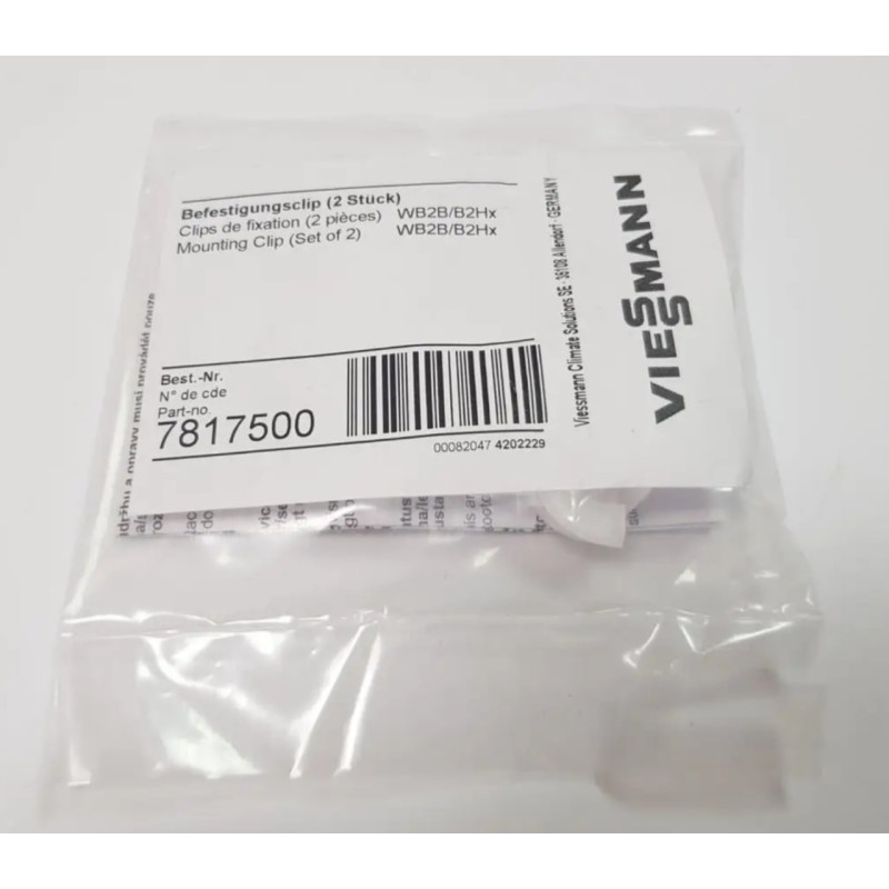 Крепежная клипса  передней панели облицовки котла  Viessmann Vitopend 100 WH1D 7817500