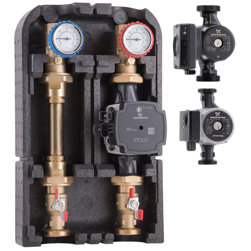 BARBERI Насосная группа прямая G1"FxG1"1/2M UPM3 AUTO 25-70 180 (01G02500U)