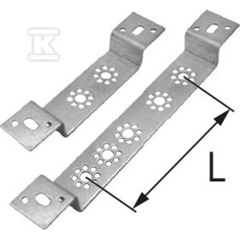 KAN-therm Плитка монтажная с двойным выступом (L=50,80,150мм) (1700210002)