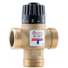 BARBERI Трехходовой термостатический смесительный клапан G 1"М, Kv 2,6, регулирование 35-60°С (V07M250BB)