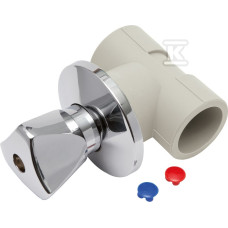 KAN-therm Запірний прохідний вентиль для зкритого монтажа з нік. маховиком 25 (1209280007)