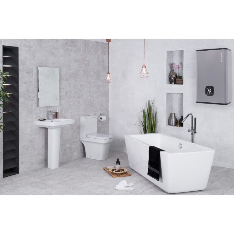 Atlantic Водонагрівач (бойлер) електричний Vertigo Steatite WI-FI 50 ES-MP0402F220-S WD (2250W) silver 80 літрів (831217)