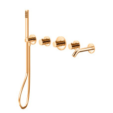 Paffoni MDE001HGSPmodular box Зовнішня частина до термостата на 2 вих, BRUSHED HONEY GOLD odular box (MDE001HGSP)