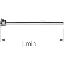 KAN-therm Відвід Push, з трубкою Cu d15 з кронштейном - елемент нікельований Lmin=750 мм 14x2 (1109071022) (1109071022)