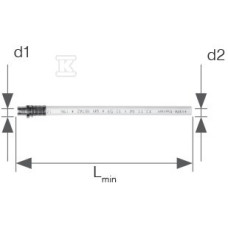 KAN-therm Соединитель для подключения к отопительному прибору, из многослойной трубы, Lmin= 500 мм d16x2/d14x2 (1109122000) (1109122000)