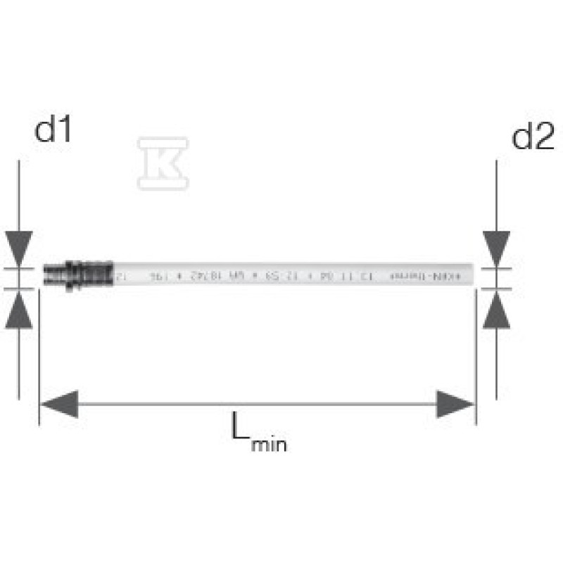 KAN-therm Соединитель для подключения к отопительному прибору, из многослойной трубы, Lmin= 500 мм d16x2/d14x2 (1109122000) (1109122000)