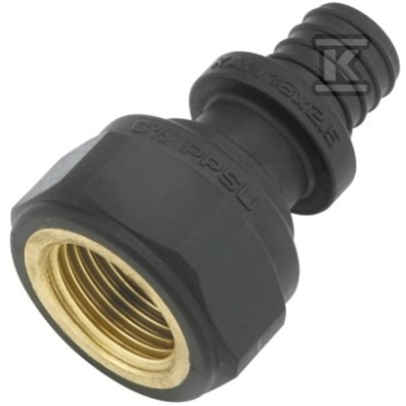 KAN-therm З'єднувач Push з манжетою з внутрішньою різьбою PPSU 18x2,5 G1/2" (1109044001) (1109044001)