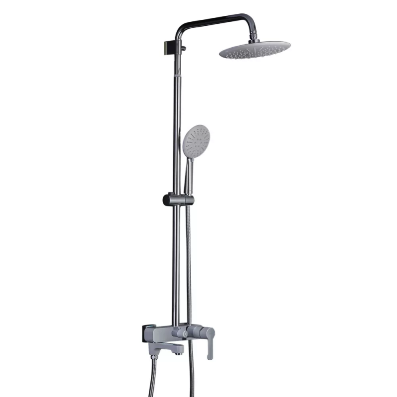 GAPPO Душова система G2402-8, вилив - перемикач на лійку, білий/хром