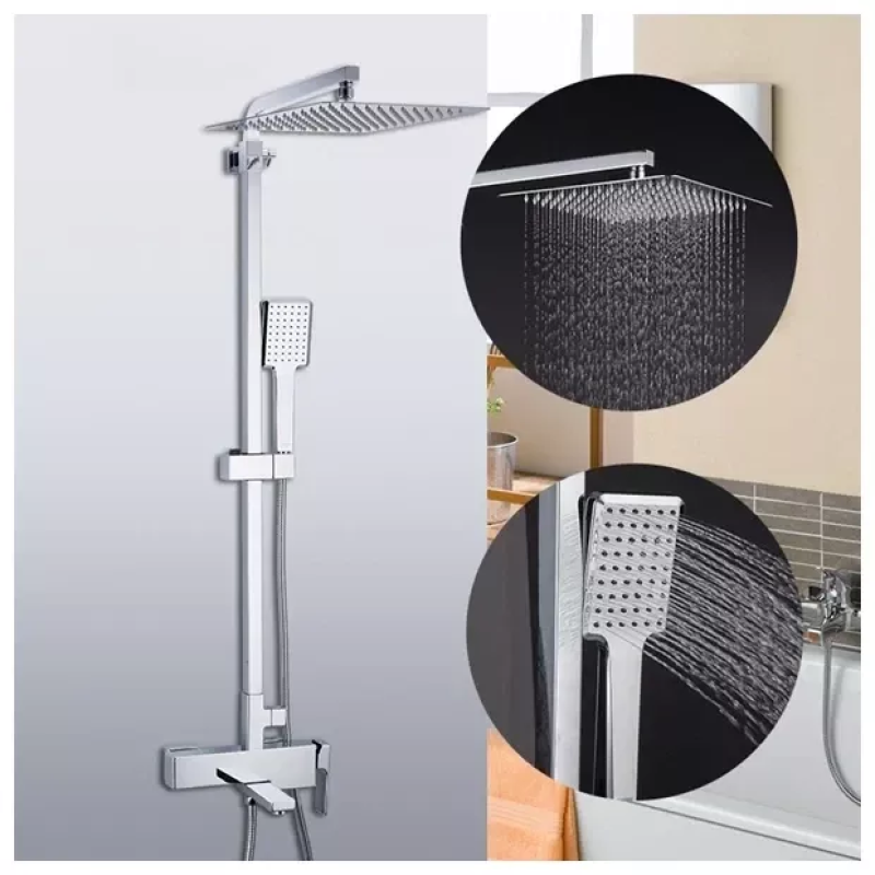 GAPPO Душова система G2418, вилив - перемикач на лійку, хром