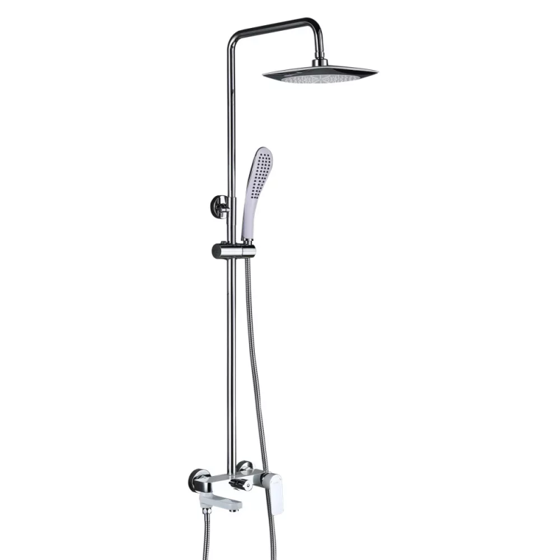 GAPPO Душова система G2448, вилив - перемикач на лійку, білий/хром