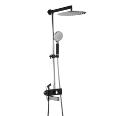 GAPPO Душова система G2481, вилив - перемикач на лійку, чорний/хром