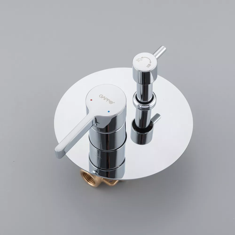 GAPPO Вбудована душова система G7104, вилив - перемикач на лійку, 3-функції, хром