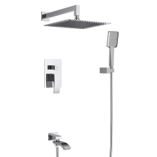 GAPPO Вбудована душова система G7107, вилив - перемикач на лійку, 3-функції, хром