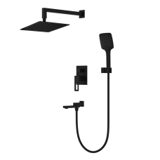 GAPPO Вбудована душова система G7117-6, вилив - перемикач на лійку, 3-функції, чорний
