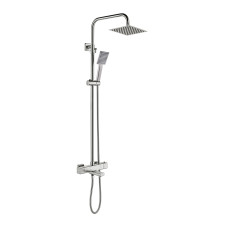 GAPPO Душова система з термостатом G2499-40, вилив - перемикач на лійку, 3-функції, нержавіюча сталь
