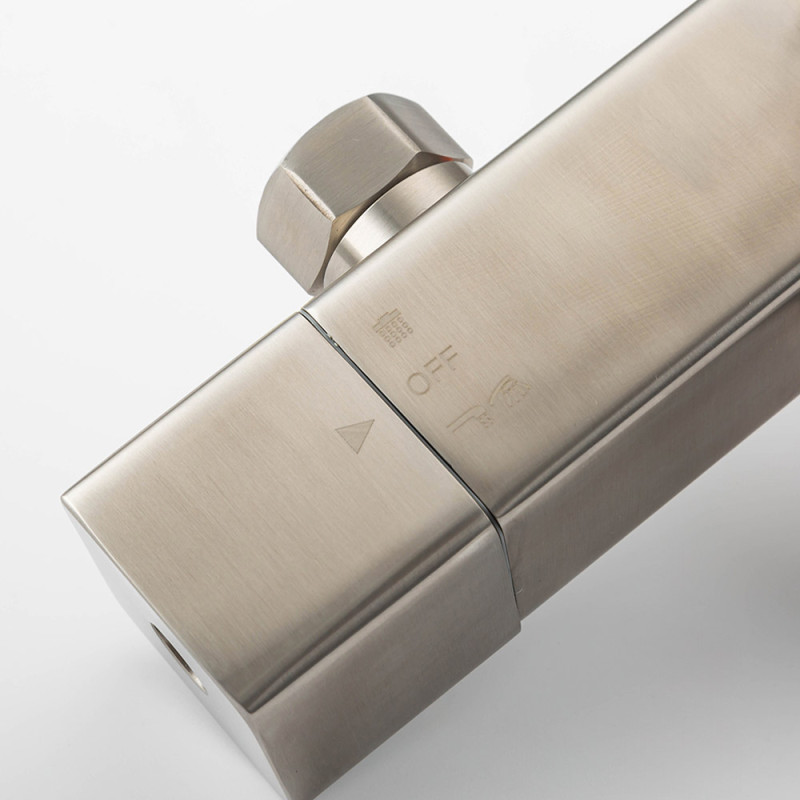 GAPPO Душова система з термостатом G2499-40, вилив - перемикач на лійку, 3-функції, нержавіюча сталь