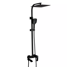 GAPPO Душова система G2407-6, вилив - перемикач на лійку, 3-функції, чорний