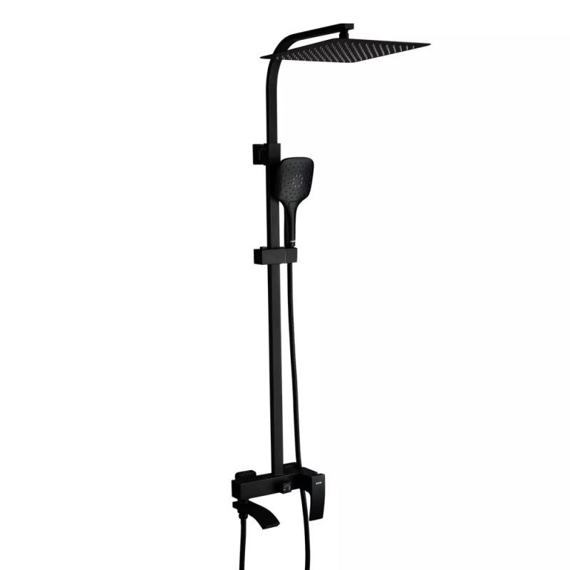 GAPPO Душова система G2407-6, вилив - перемикач на лійку, 3-функції, чорний