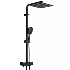 GAPPO Душова система G2417-60 термостат, вилив - перемикач на лійку, чорний