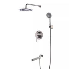 GAPPO Вбудована система для душу G7199-30 з 3-функціями, вилив - перемикач на лійку, нержавіюча сталь
