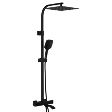 GAPPO Душова система з термостатом G2407-60 вилив - перемикач на лійку, 3-функції, чорний
