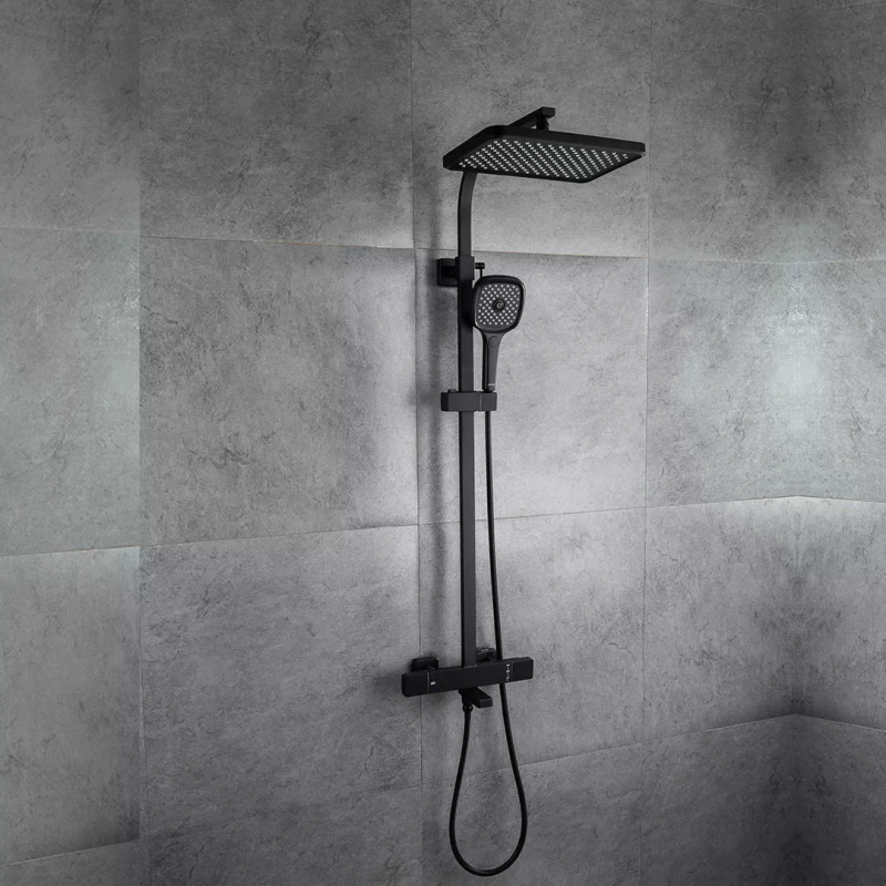 GAPPO Душова система з термостатом G2491-56, вилив - перемикач на лійку 3 режими