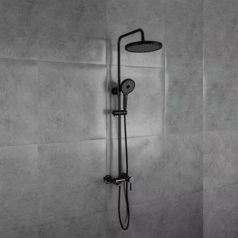 GAPPO Душова система G2403-6, чорний/хром