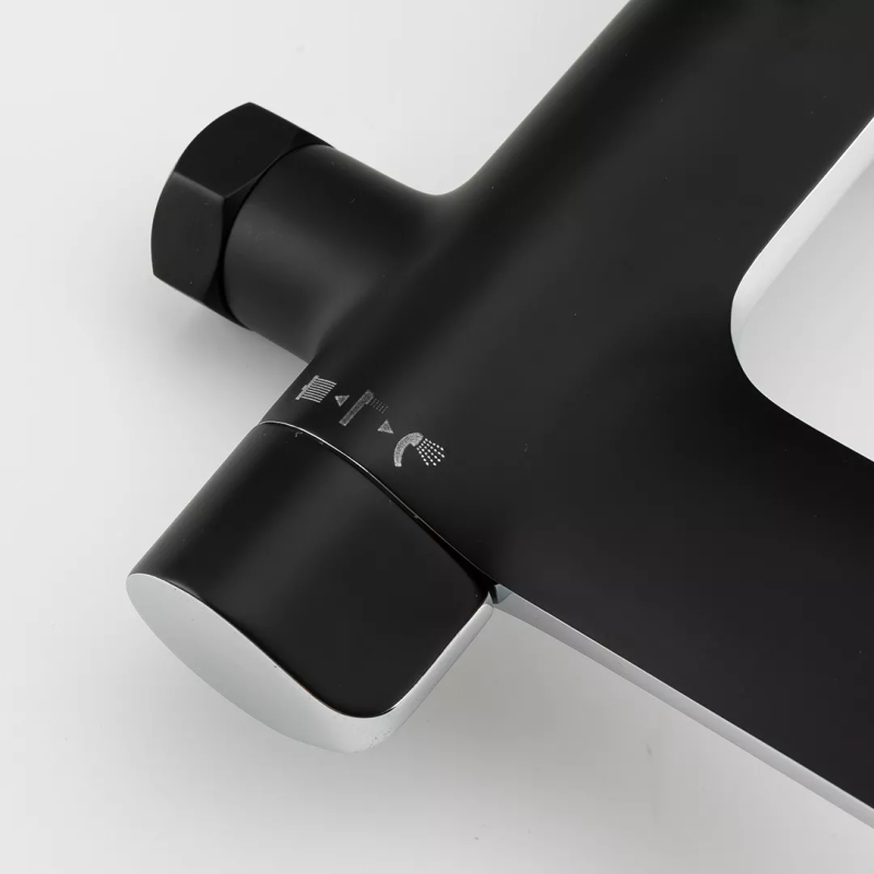 GAPPO Душова система G2403-6, чорний/хром