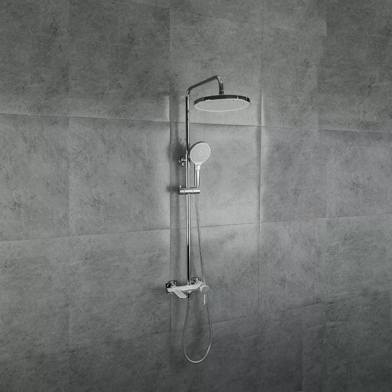 GAPPO Душова система G2403-8, білий/хром