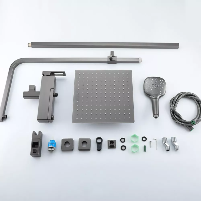 GAPPO Душова система G2417-9, вилив - перемикач на лійку, збройова сталь