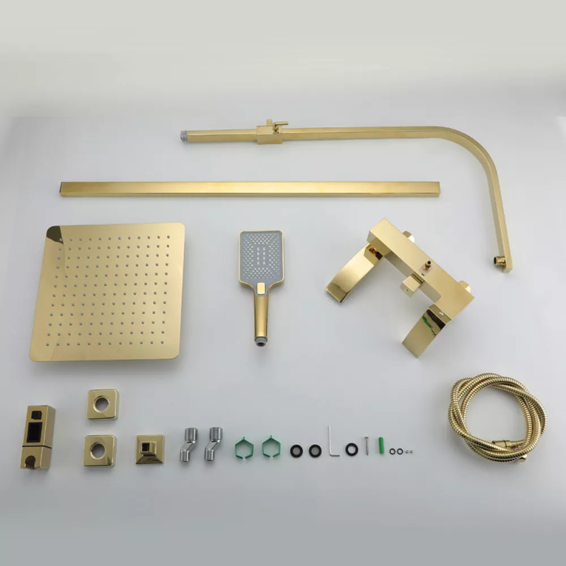 GAPPO Душова система G2407-3, вилив - перемикач на лійку, 3-функції, золото