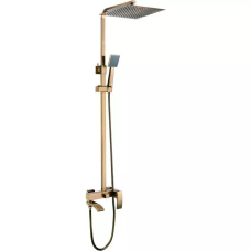 GAPPO Душова система G2407-4, вилив - перемикач на лійку, бронза