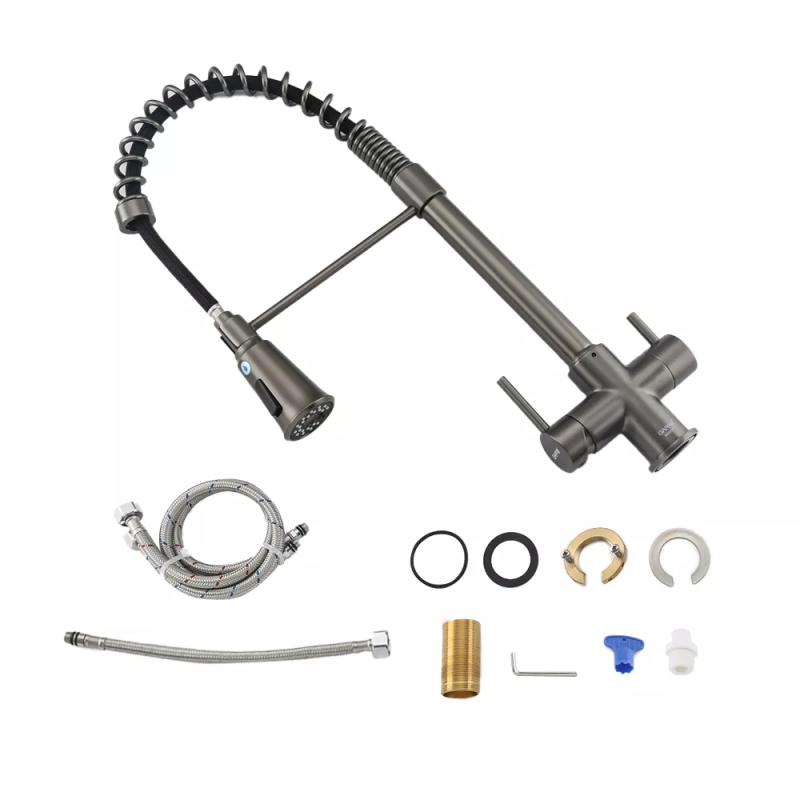 GAPPO Змішувач для кухні з підключенням фільтра питної води G4398-69, гнучкий вилив