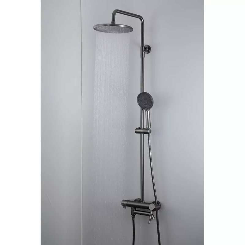 GAPPO Душова система G2406-9 вилив - перемикач на лійку, 3-функції, латунь, збройова сталь