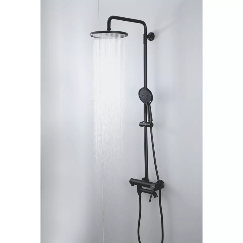 GAPPO Душова система G2406-6 вилив - перемикач на лійку, 3-функції, латунь, чорний