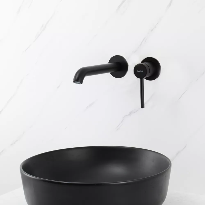 GAPPO Змішувач для умивальника G1206-6, чорний