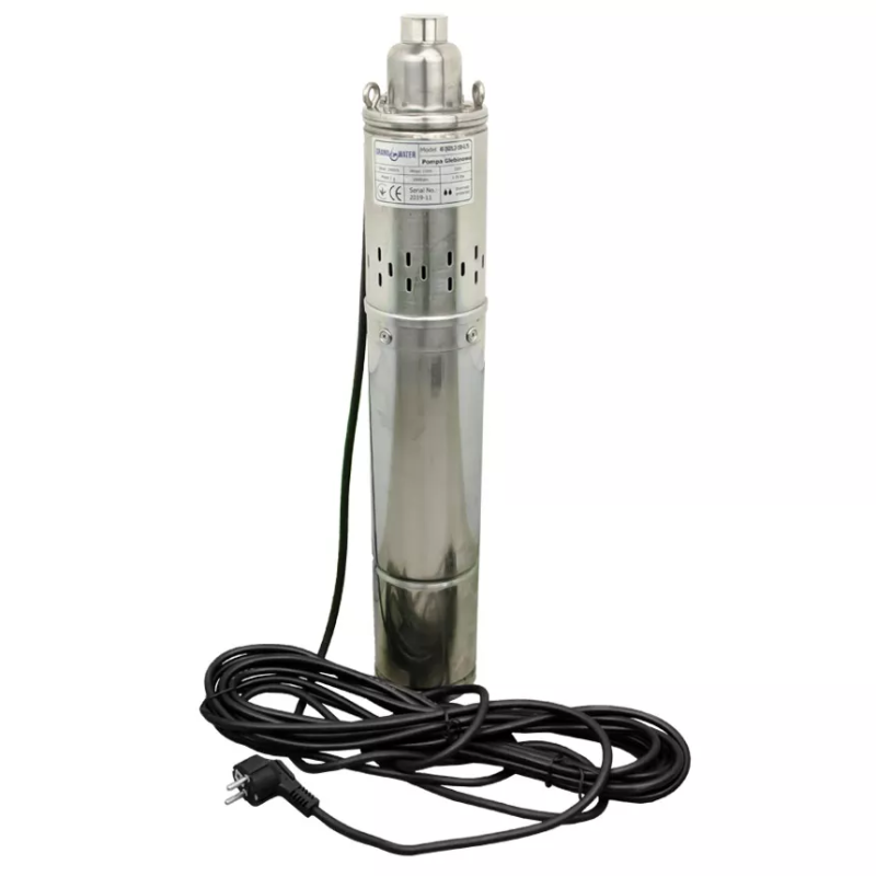 GRANDWATER 4S QGD 1.2-100-0.75 S (Ø96) погружной шнек (кабель 9м) 0,75 кВт, Н=140(100м), Q=1,2 м3/час (4S QGD 1.2-100-0.75 W)