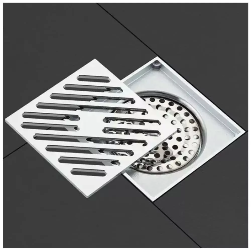 GAPPO Трап вертикальний G81050, латунь, 100х100 мм, хром