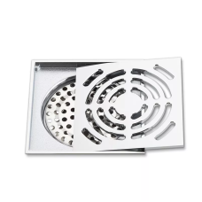 GAPPO Вертикальний трап G81052, латунь, 100х100 мм, хром