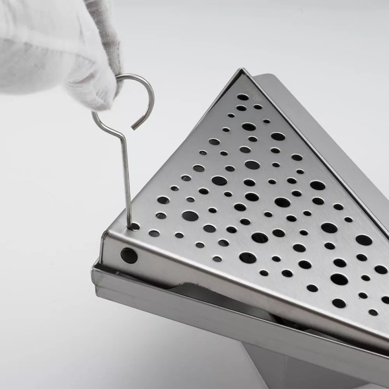 GAPPO Кутовий трап для душу G82020-1, нержавіюча сталь, 200x200 мм